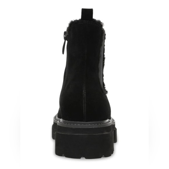 Steven NY by Steve Madden Suede Water Resistant Lug Sole Booties - Picture 6 of 7